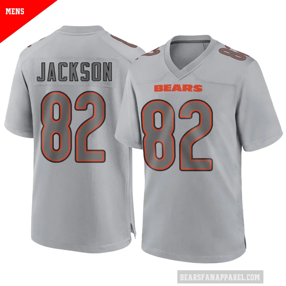 Men's Chicago Bears ＃82 John Jackson Gray Game Atmosphere Fashion Jersey