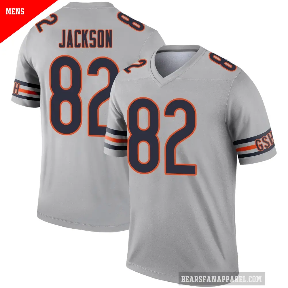 Men's Chicago Bears ＃82 John Jackson Legend Inverted Silver Jersey