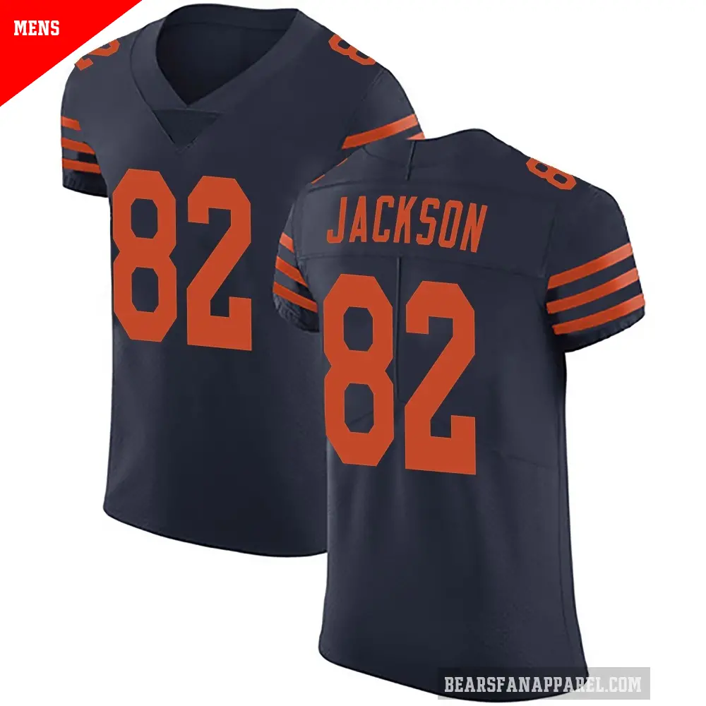 Men's Chicago Bears ＃82 John Jackson Navy Blue Elite Alternate Vapor Untouchable Jersey