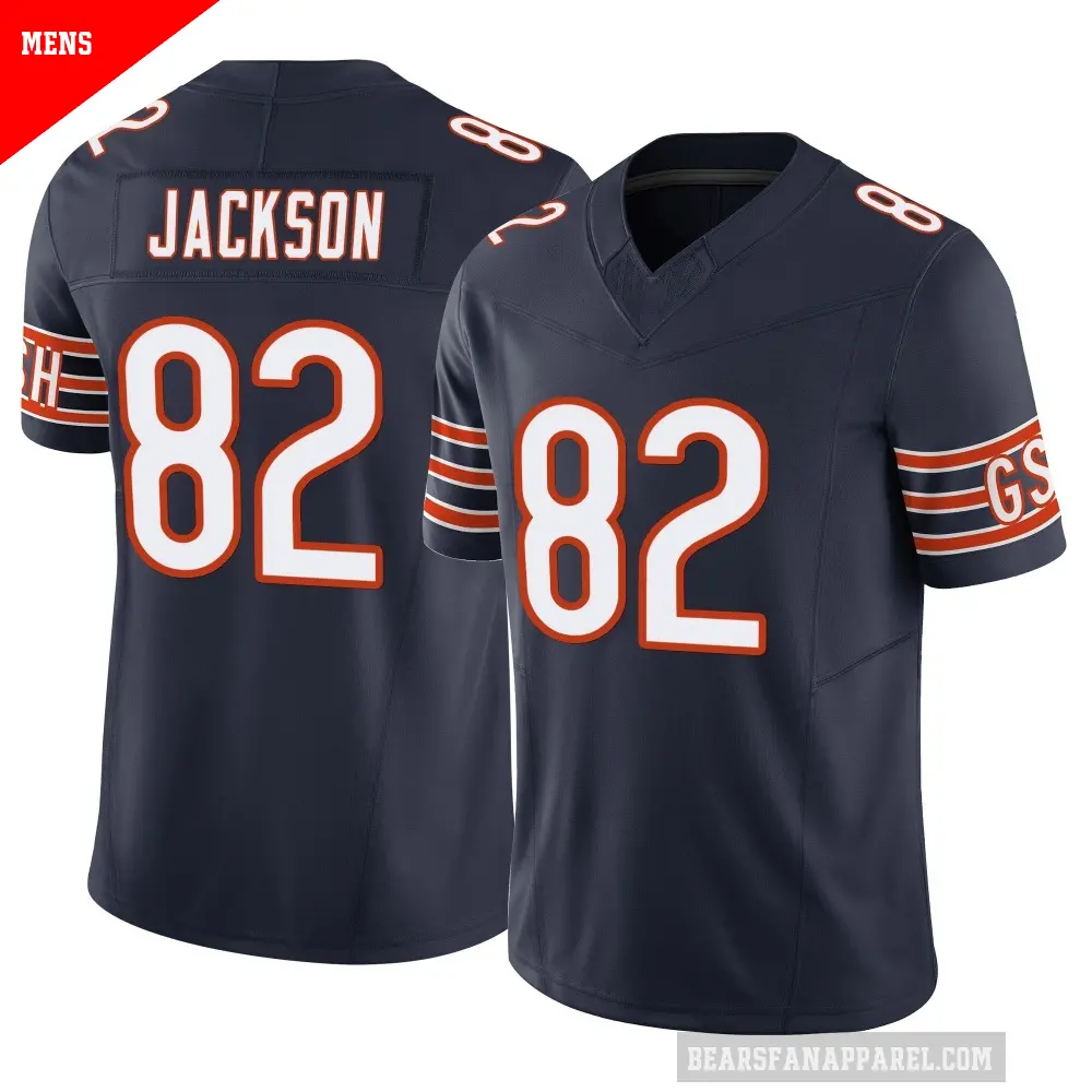 Men's Chicago Bears ＃82 John Jackson Navy Limited Vapor F.U.S.E. Jersey