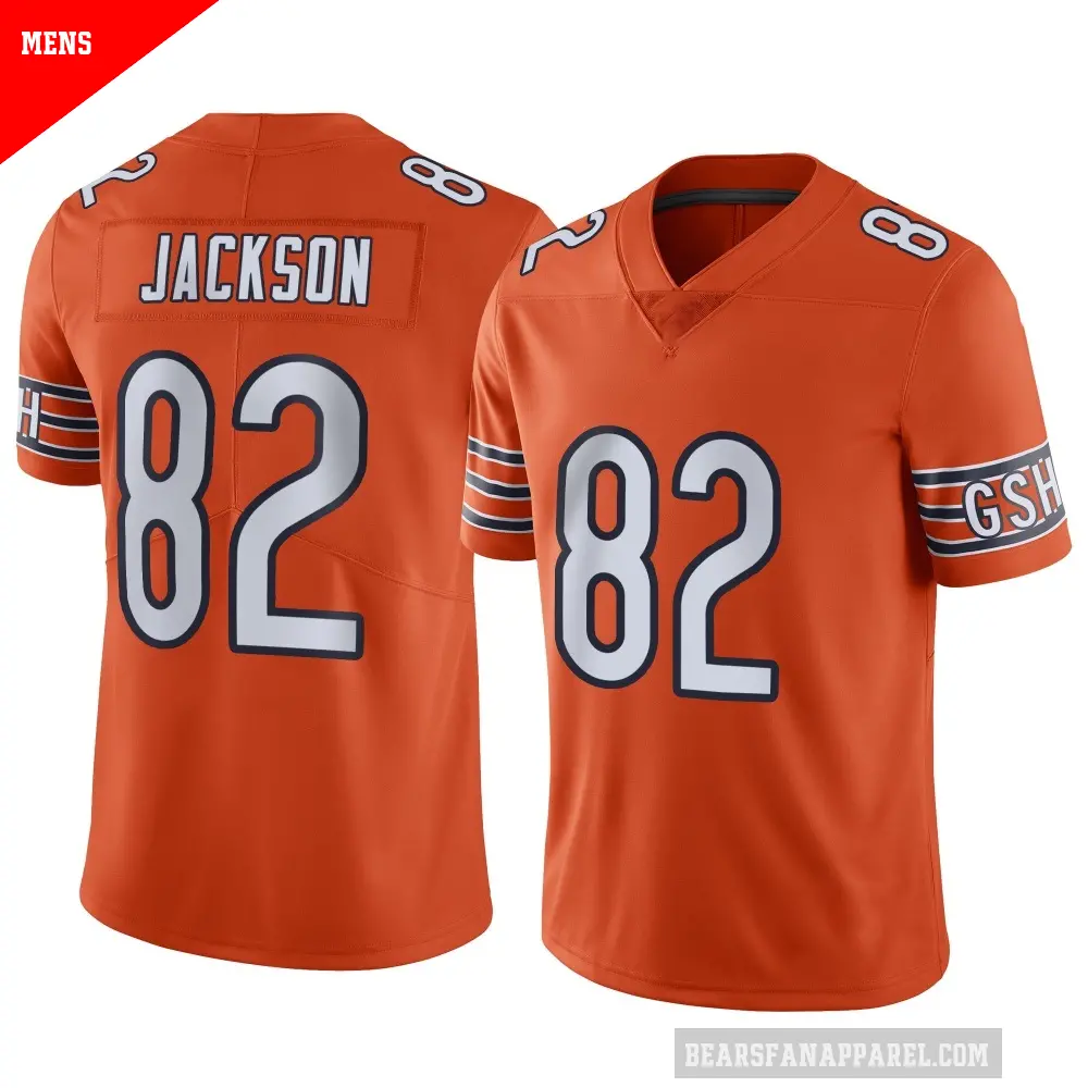 Men's Chicago Bears ＃82 John Jackson Orange Limited Alternate Vapor Jersey
