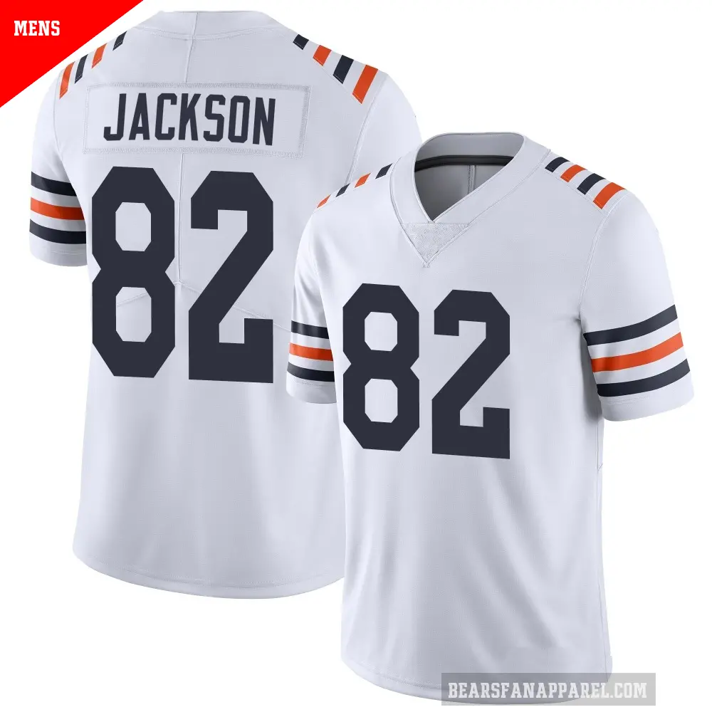 Men's Chicago Bears ＃82 John Jackson White Limited Alternate Classic Vapor Jersey