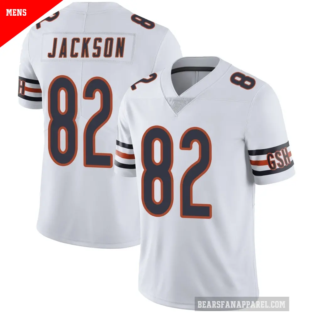 Men's Chicago Bears ＃82 John Jackson White Limited Vapor Untouchable Jersey