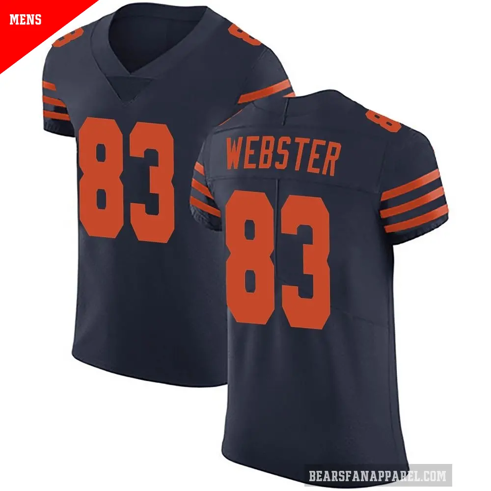 Men's Chicago Bears ＃83 Nsimba Webster Navy Blue Elite Alternate Vapor Untouchable Jersey