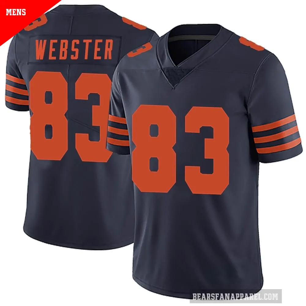 Men's Chicago Bears ＃83 Nsimba Webster Navy Blue Limited Alternate Vapor Untouchable Jersey