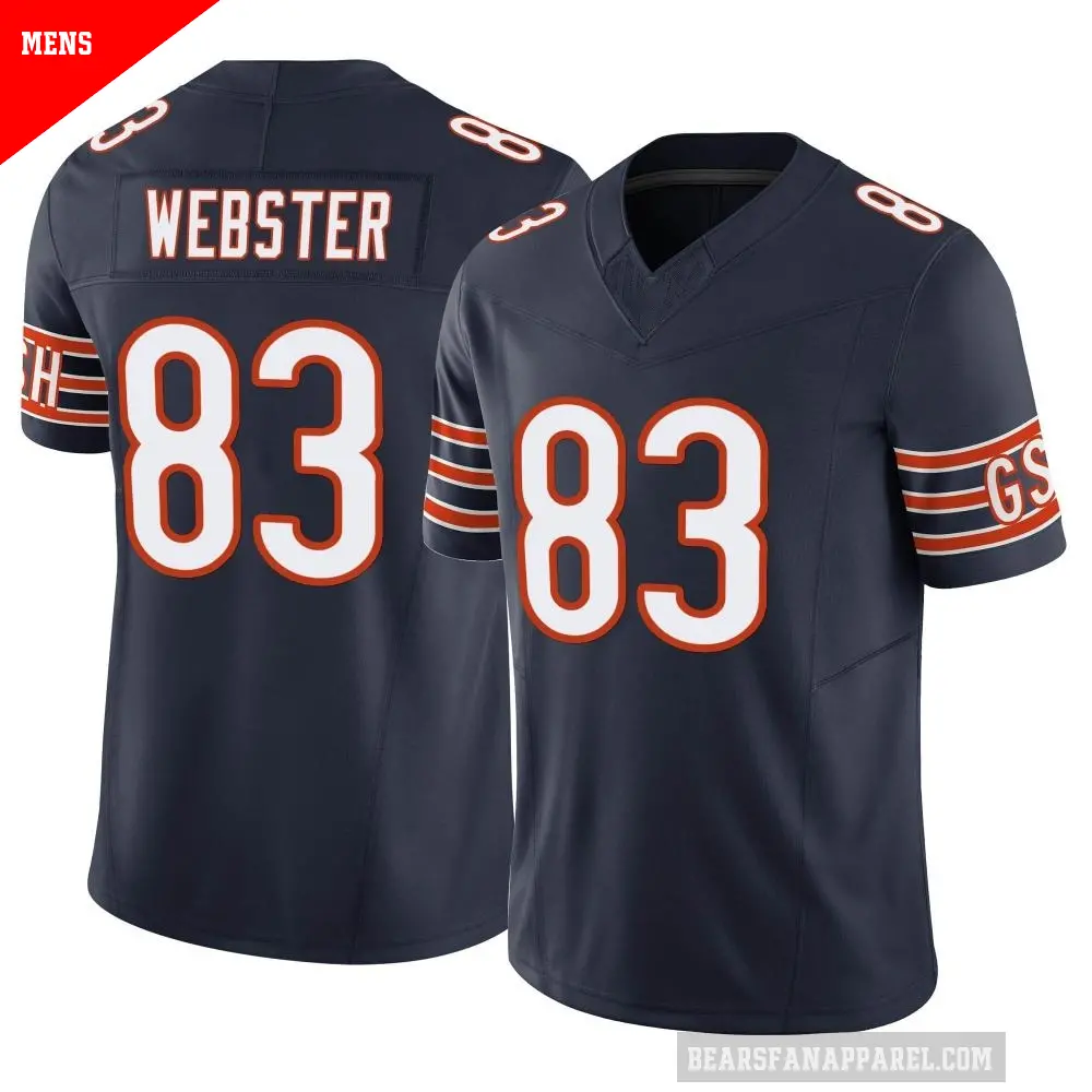 Men's Chicago Bears ＃83 Nsimba Webster Navy Limited Vapor F.U.S.E. Jersey