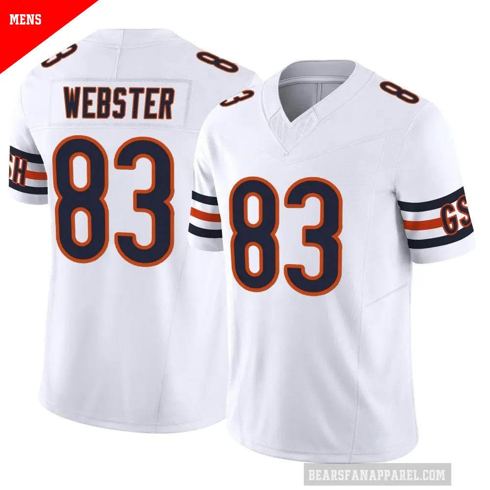 Men's Chicago Bears ＃83 Nsimba Webster White Limited Vapor F.U.S.E. Jersey