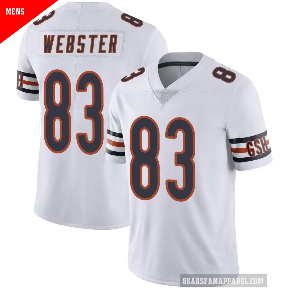 Men's Chicago Bears ＃83 Nsimba Webster White Limited Vapor Untouchable Jersey