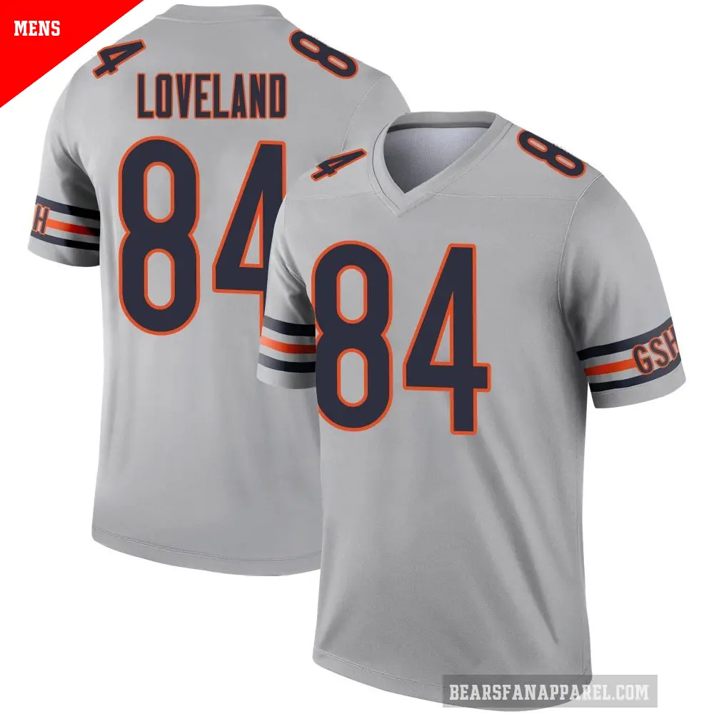 Men's Chicago Bears ＃84 Colston Loveland Legend Inverted Silver Jersey