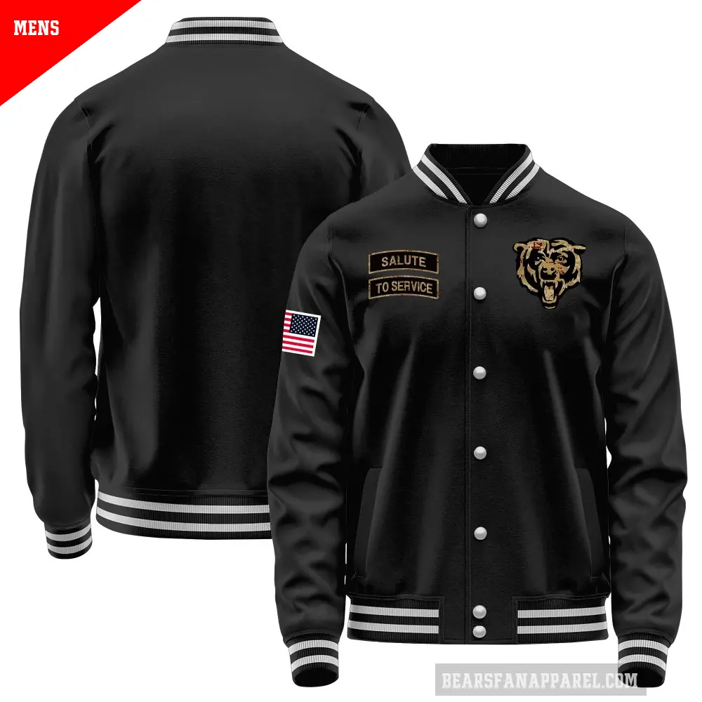 Men's Chicago Bears Black Salute to Service Sideline Performance Jacket