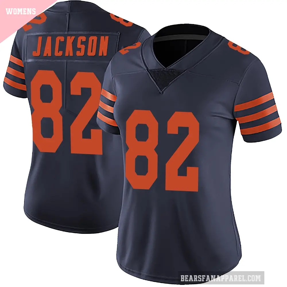Women's Chicago Bears ＃82 John Jackson Navy Blue Limited Alternate Vapor Untouchable Jersey
