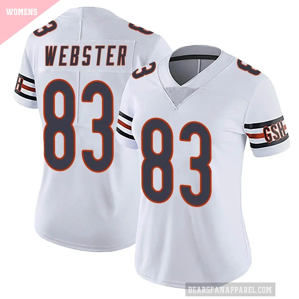 Women's Chicago Bears ＃83 Nsimba Webster White Limited Vapor Untouchable Jersey