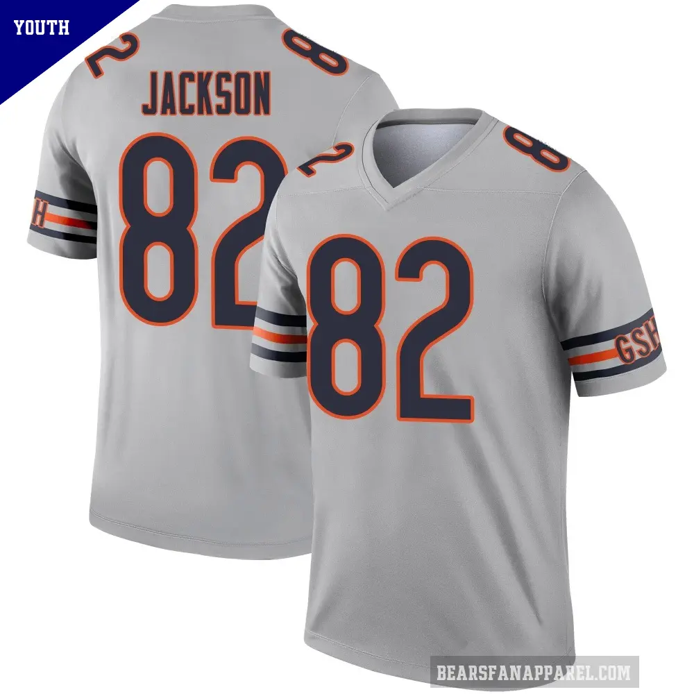 Youth Chicago Bears ＃82 John Jackson Legend Inverted Silver Jersey