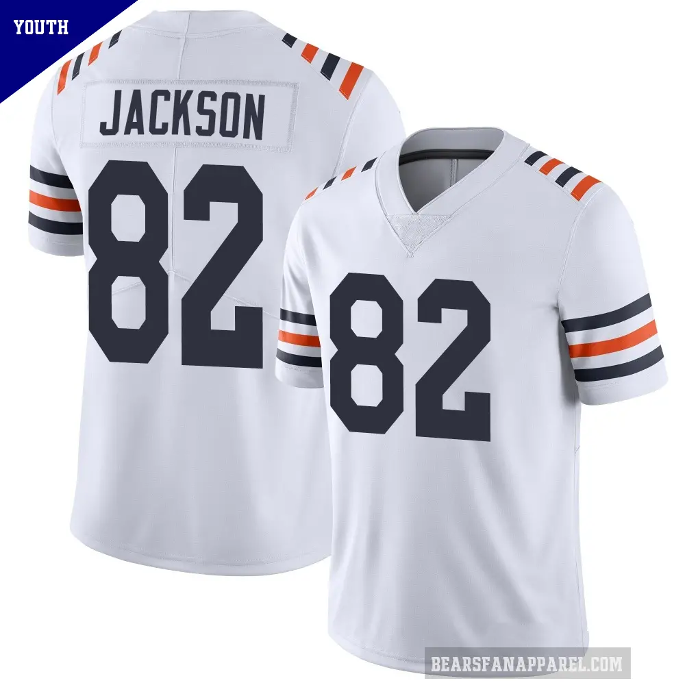 Youth Chicago Bears ＃82 John Jackson White Limited Alternate Classic Vapor Jersey