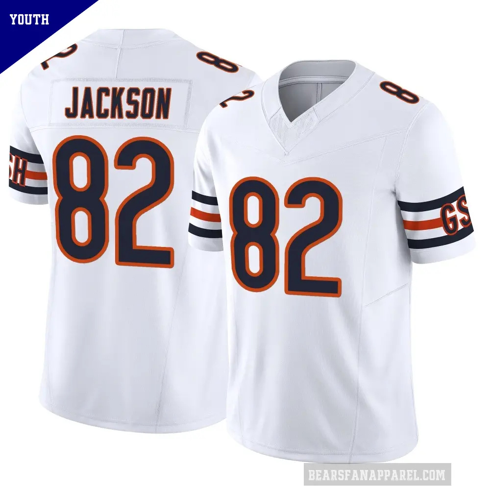 Youth Chicago Bears ＃82 John Jackson White Limited Vapor F.U.S.E. Jersey