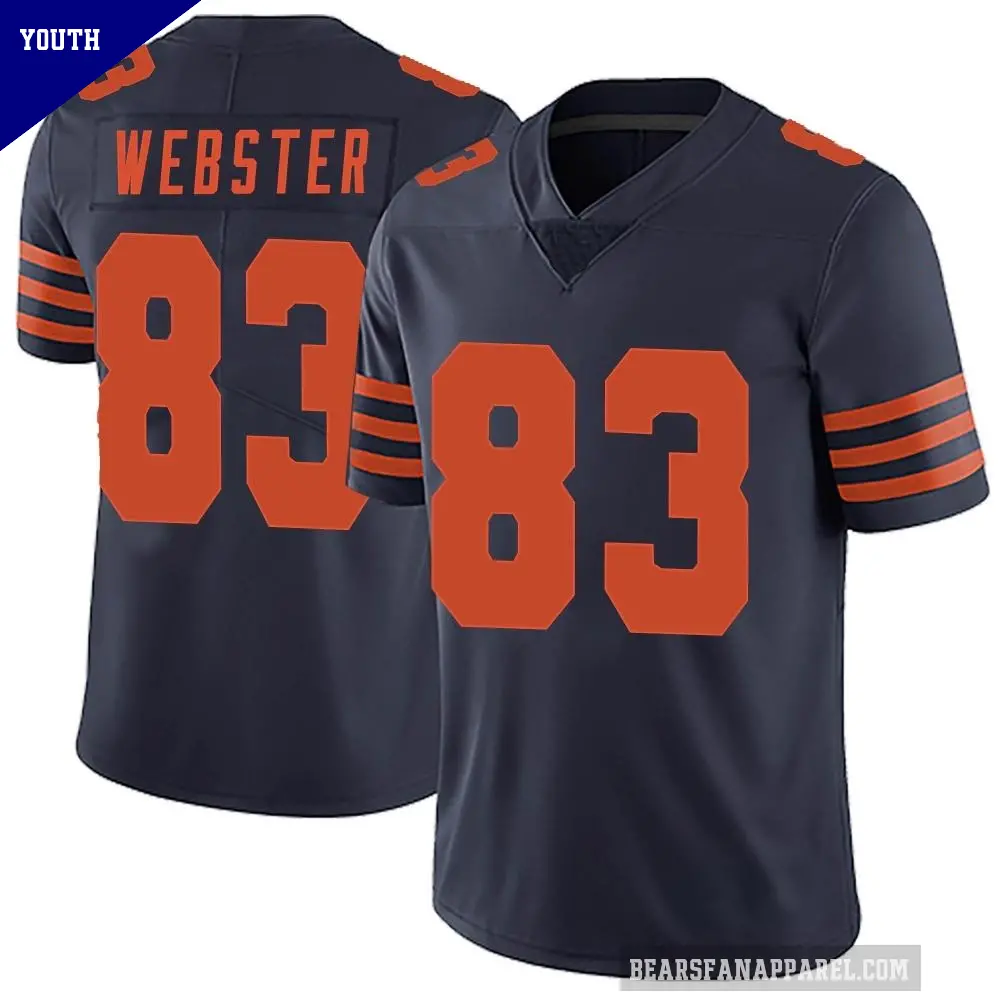 Youth Chicago Bears ＃83 Nsimba Webster Navy Blue Limited Alternate Vapor Untouchable Jersey