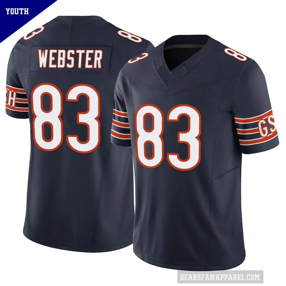 Youth Chicago Bears ＃83 Nsimba Webster Navy Limited Vapor F.U.S.E. Jersey