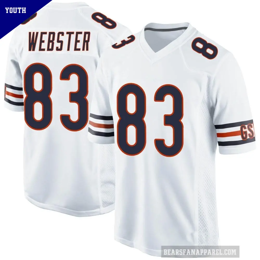 Youth Chicago Bears ＃83 Nsimba Webster White Game Jersey