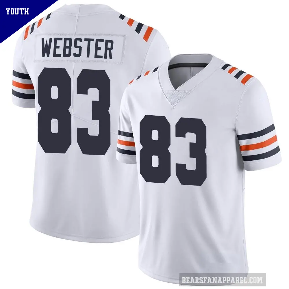 Youth Chicago Bears ＃83 Nsimba Webster White Limited Alternate Classic Vapor Jersey