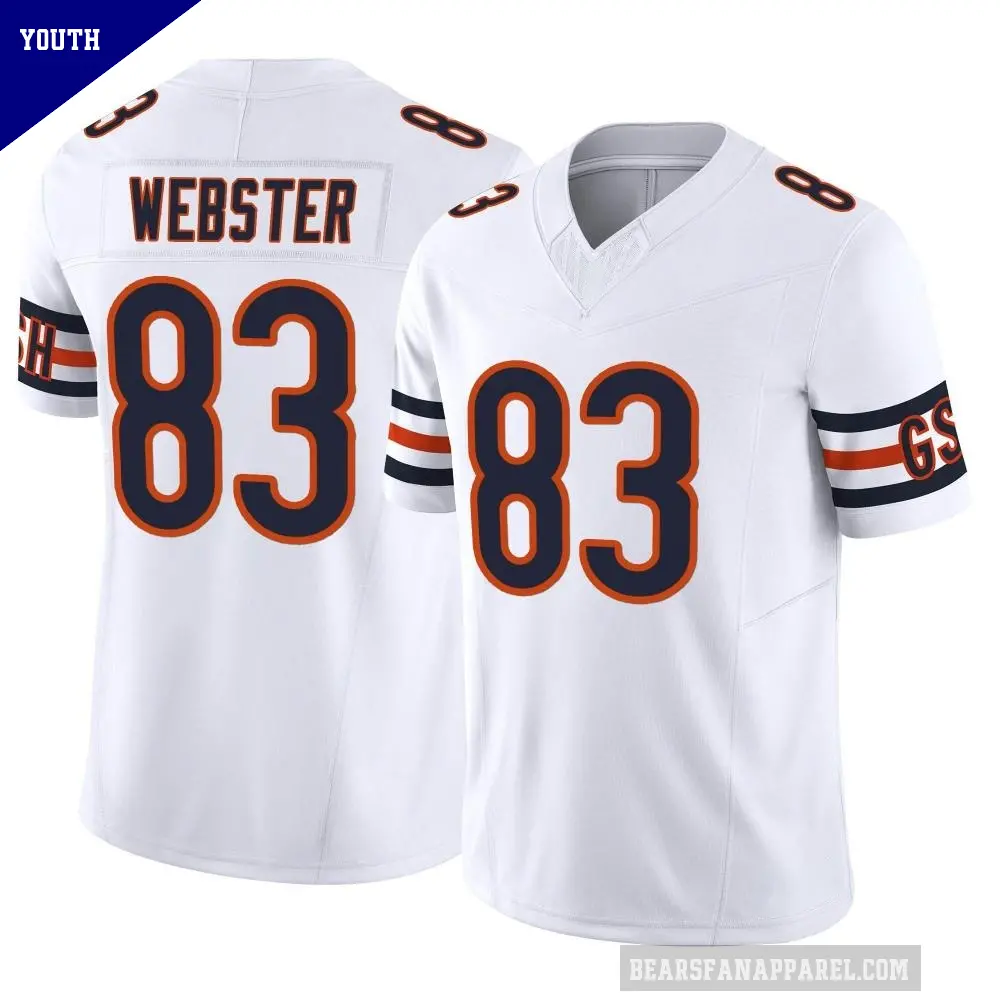 Youth Chicago Bears ＃83 Nsimba Webster White Limited Vapor F.U.S.E. Jersey
