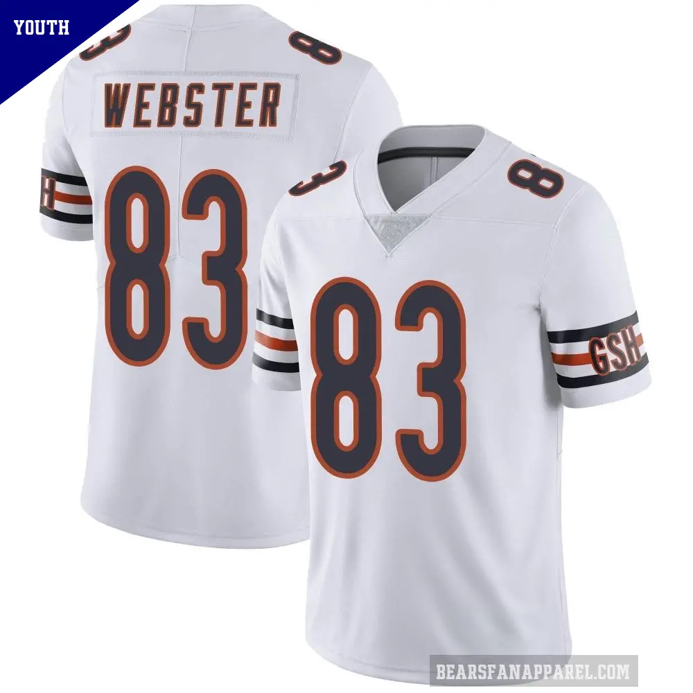 Youth Chicago Bears ＃83 Nsimba Webster White Limited Vapor Untouchable Jersey