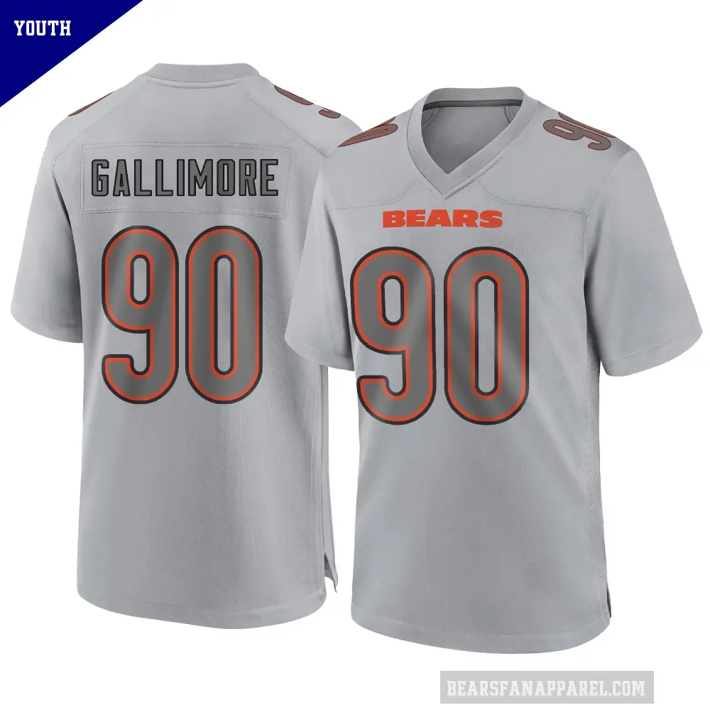 Youth Chicago Bears ＃90 Neville Gallimore Gray Game Atmosphere Fashion Jersey